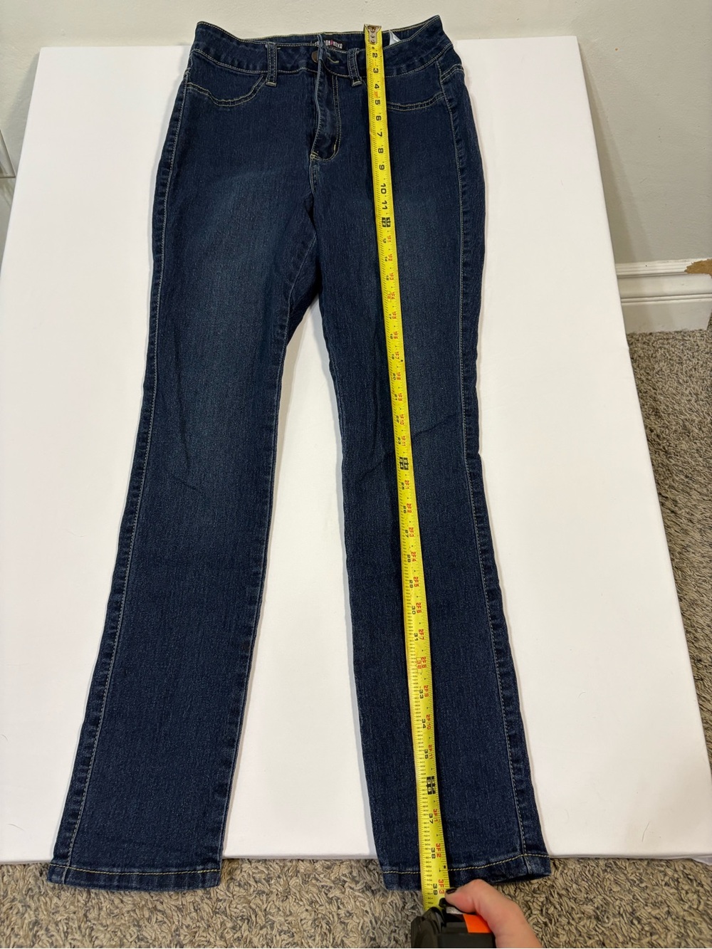 Sz 11 Fashion Nova Dark Blue Skinny Jeans